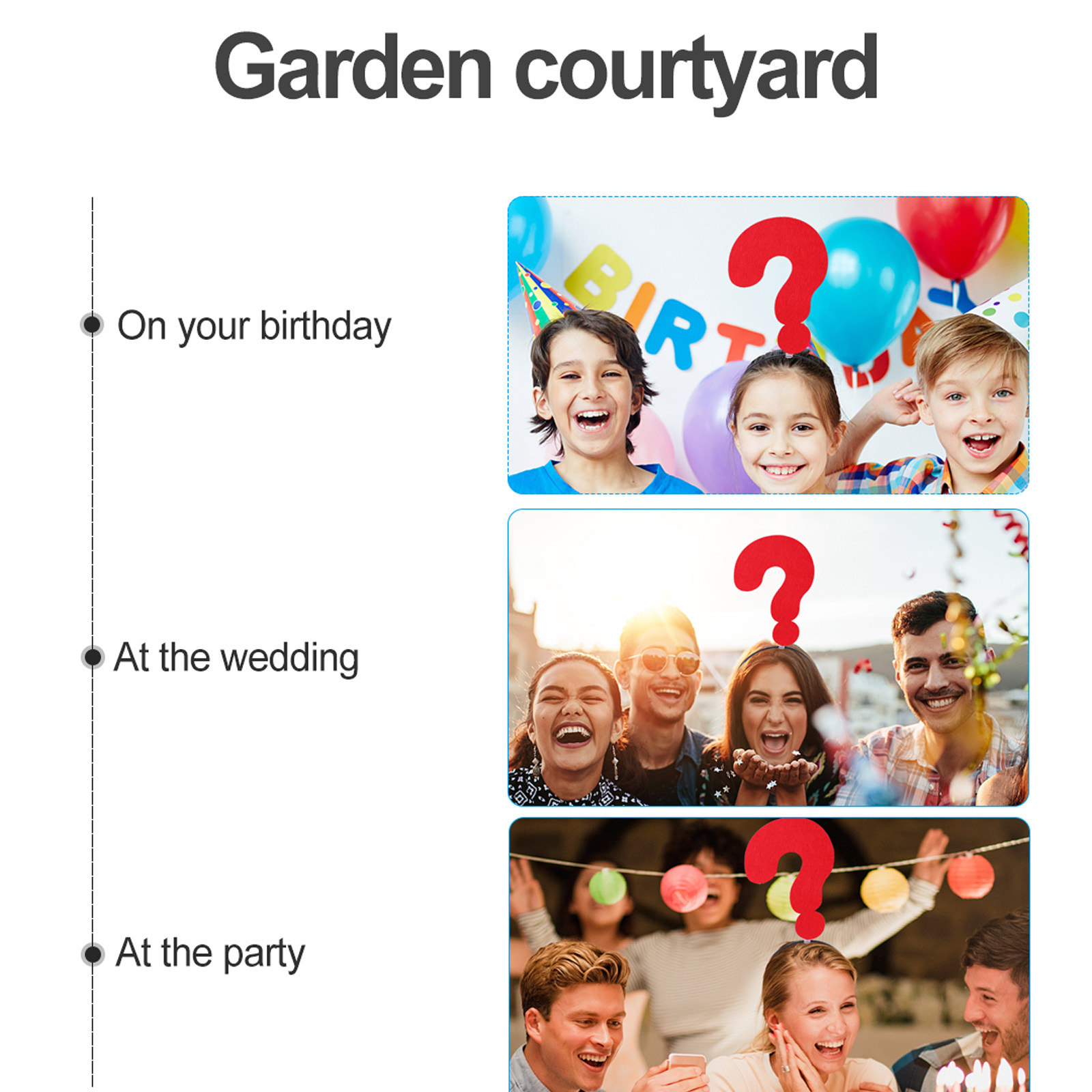 Photography Questions - 2Pcs Headband with Question Mark Funny