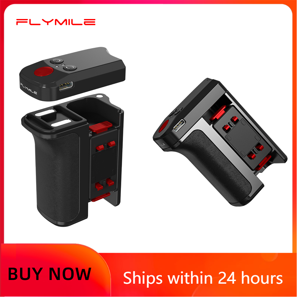 Photography Grip Insta360 X5 - Flymile Camera Grip Wiht Bluetooth Remote