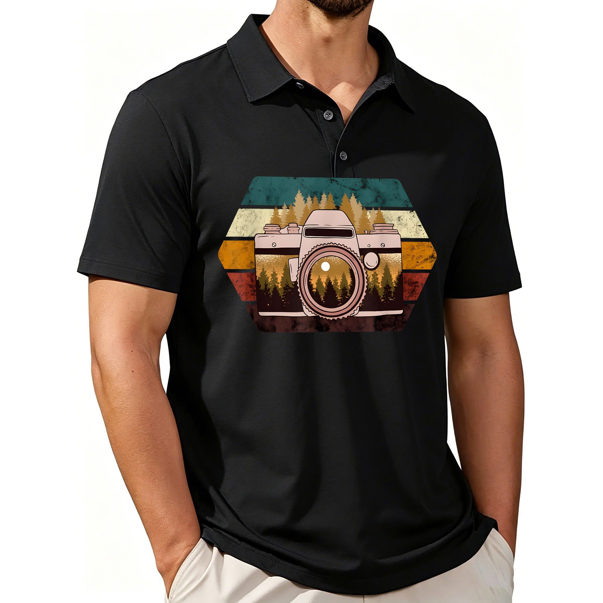 Photography Vintage Style - Men's Polo Shirt for Vintage Photography