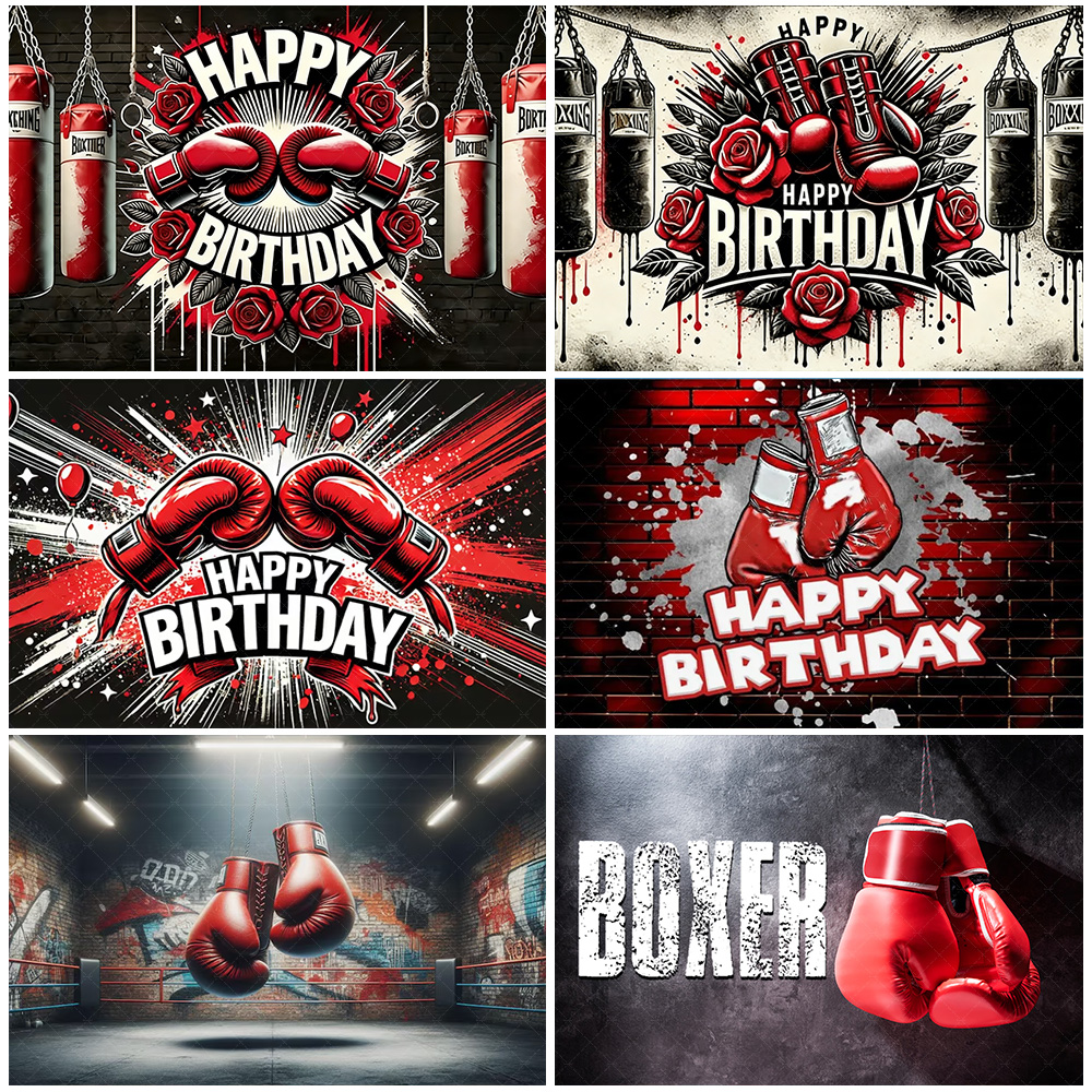 Photography Class - Boxing Theme Birthday Party Decoration Fight