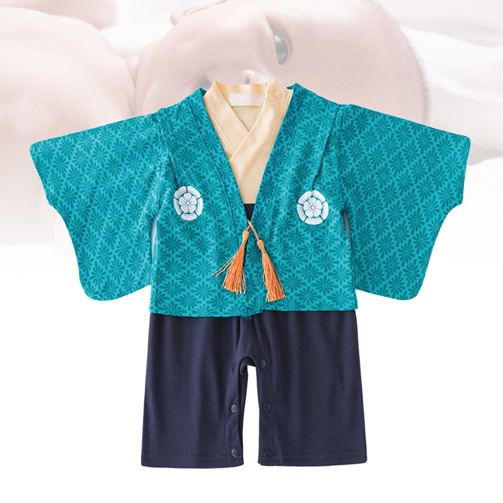 Photography Outfit - Long Sleeve Baby Romper Japanese Kimono