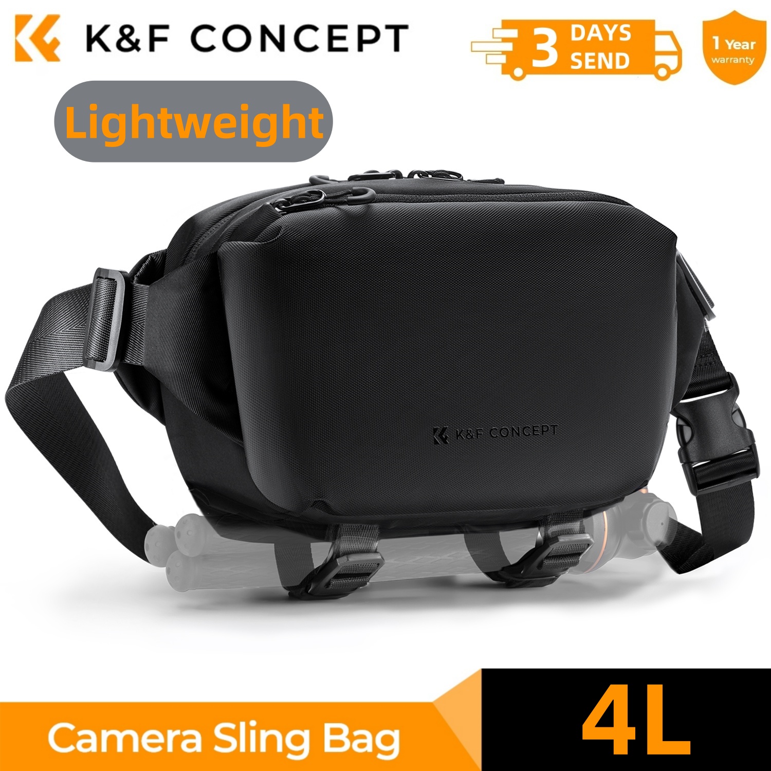 Photography Product - K&F CONCEPT 4L Camera Sling Bag