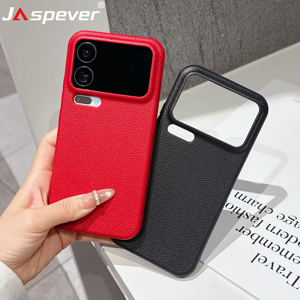 Photography Xiaomi 17 Ultra - Luxury Leather-Texture Silicone Soft Case For
