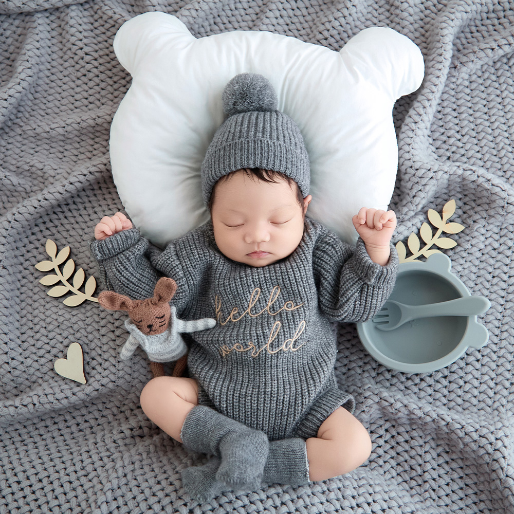 Photography Outfit - Hello World Theme Newborn Photography Props