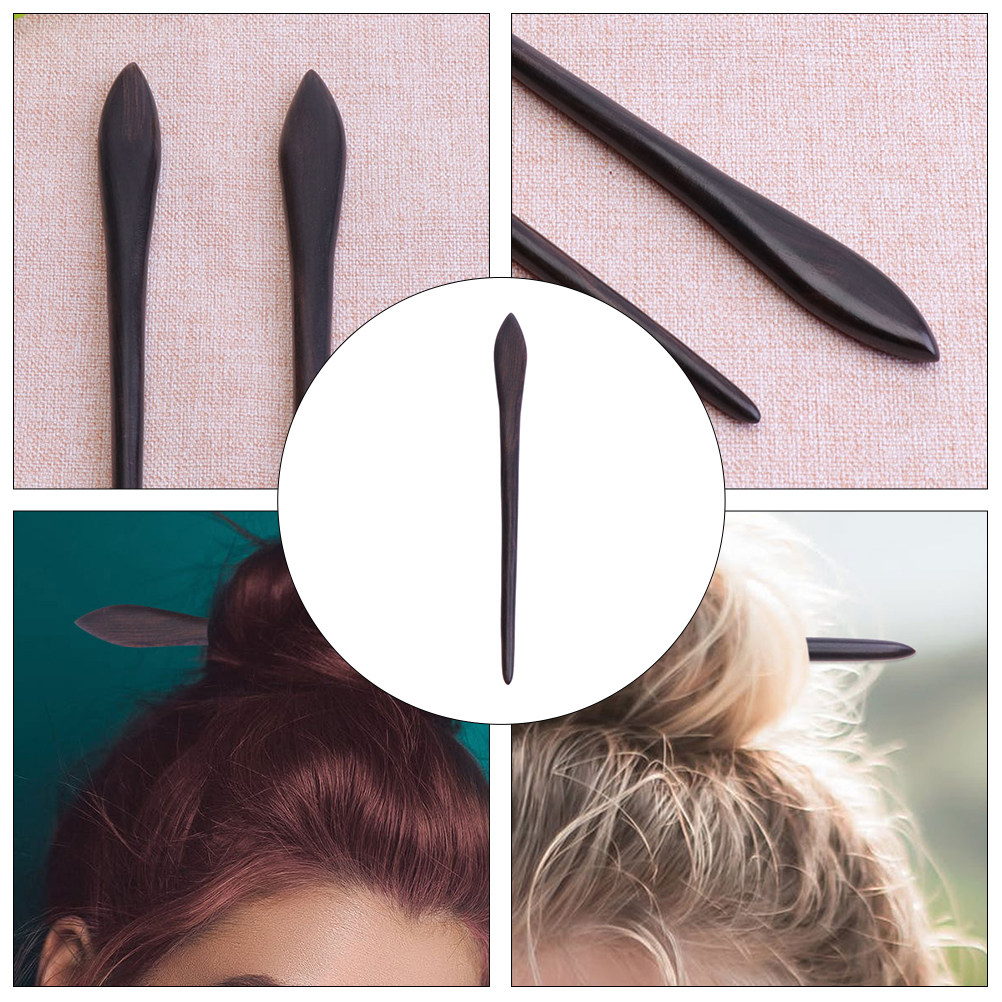1Pcs Ebony Wood Hair Stick Vin - Photography Vintage recension och pris