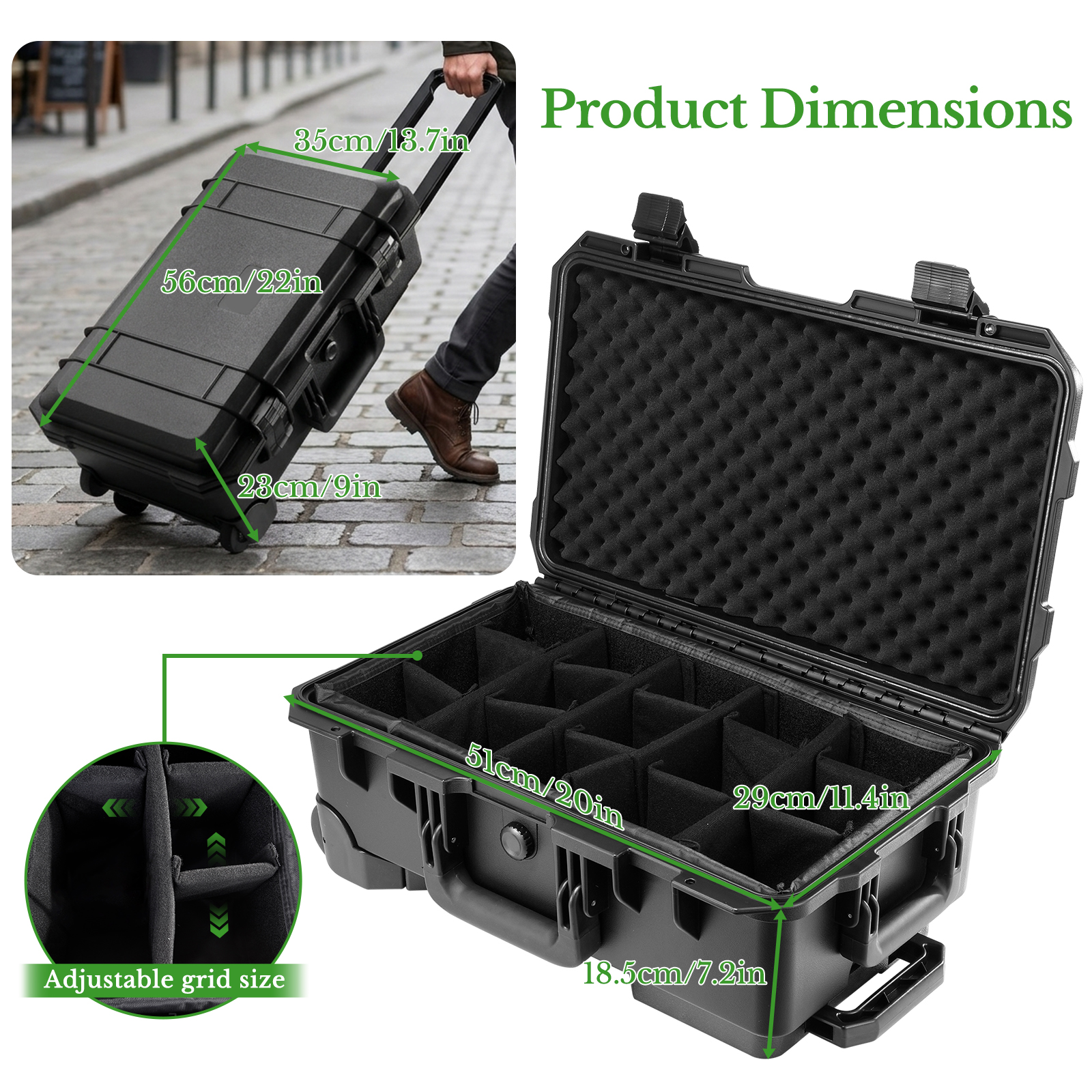 Professional Large Hard Rollin - Camera Bag Waterproof recension och pris