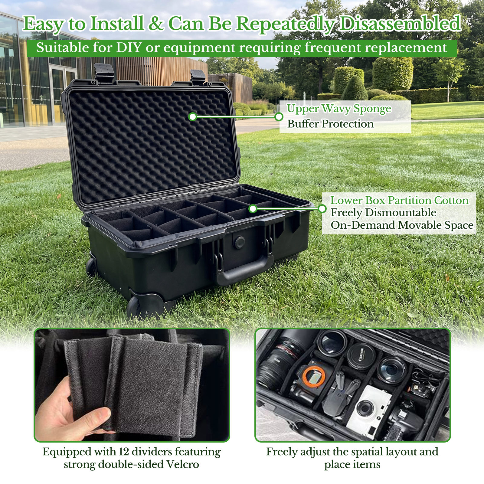 Professional Large Hard Rollin - Camera Bag Waterproof recension och pris