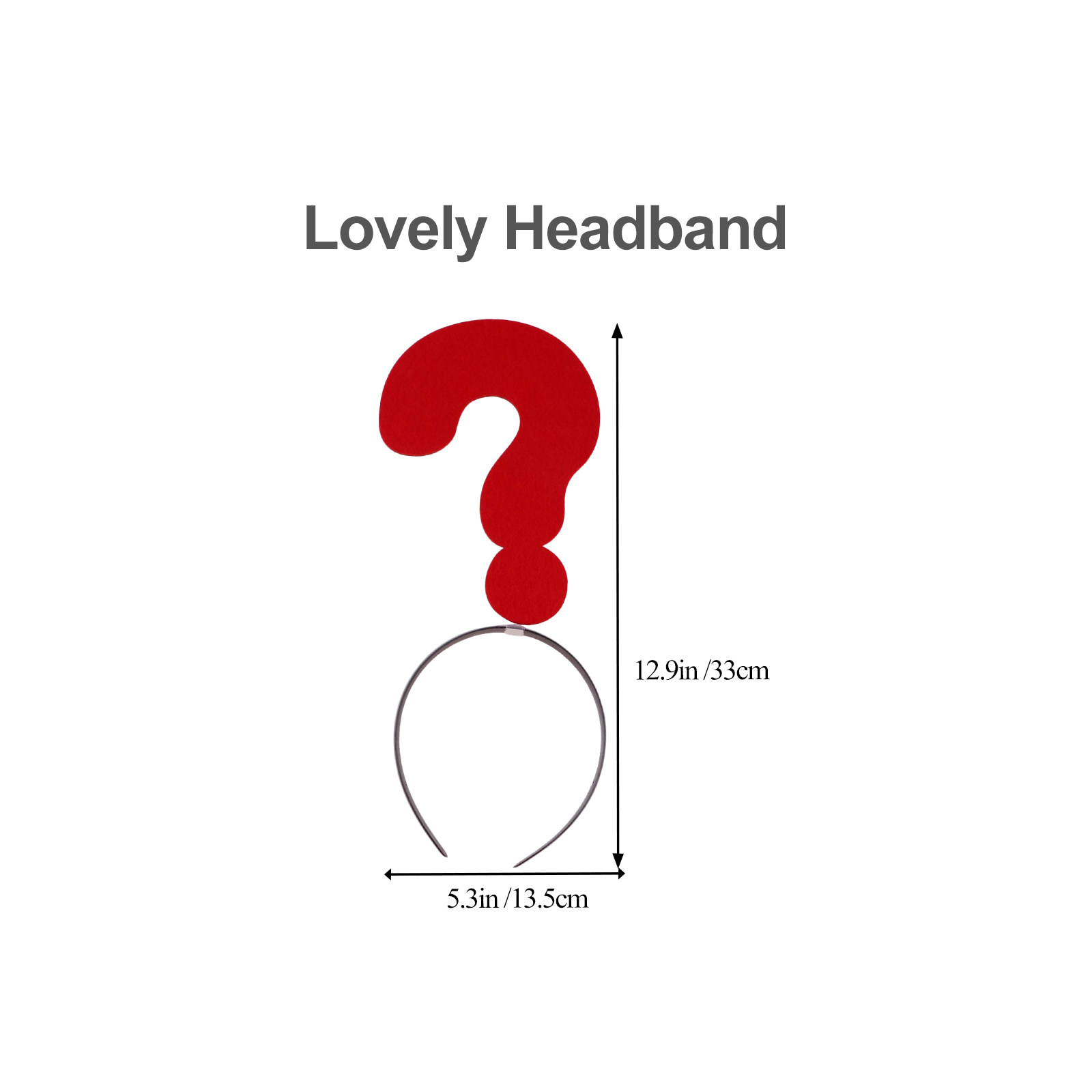 2Pcs Headband with Question Ma - Photography Questions recension och pris