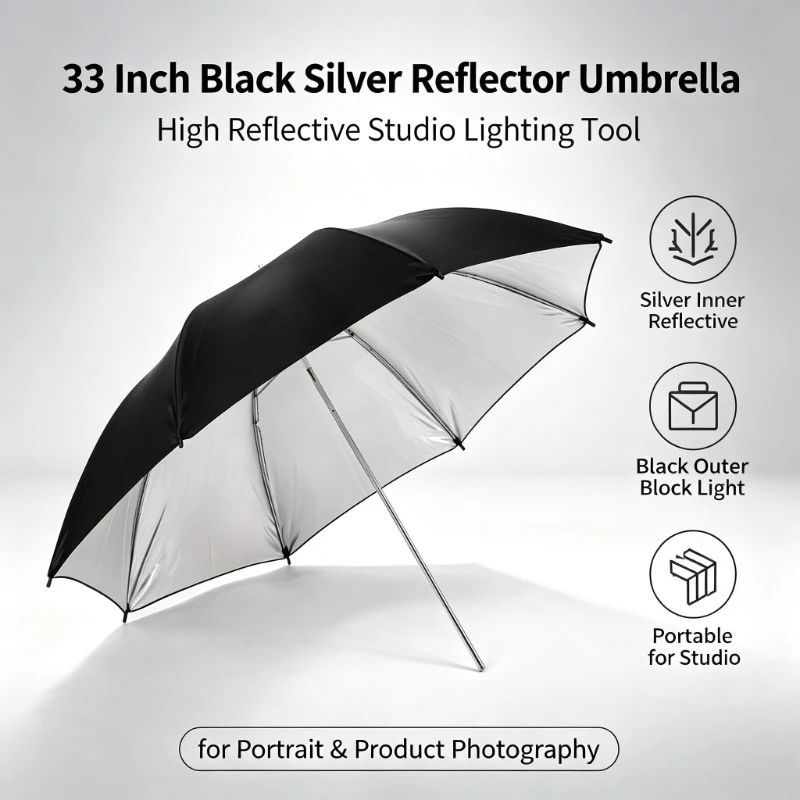 2026 Black Durable 33-inch Ref - Photography Umbrella Lights recension och pris
