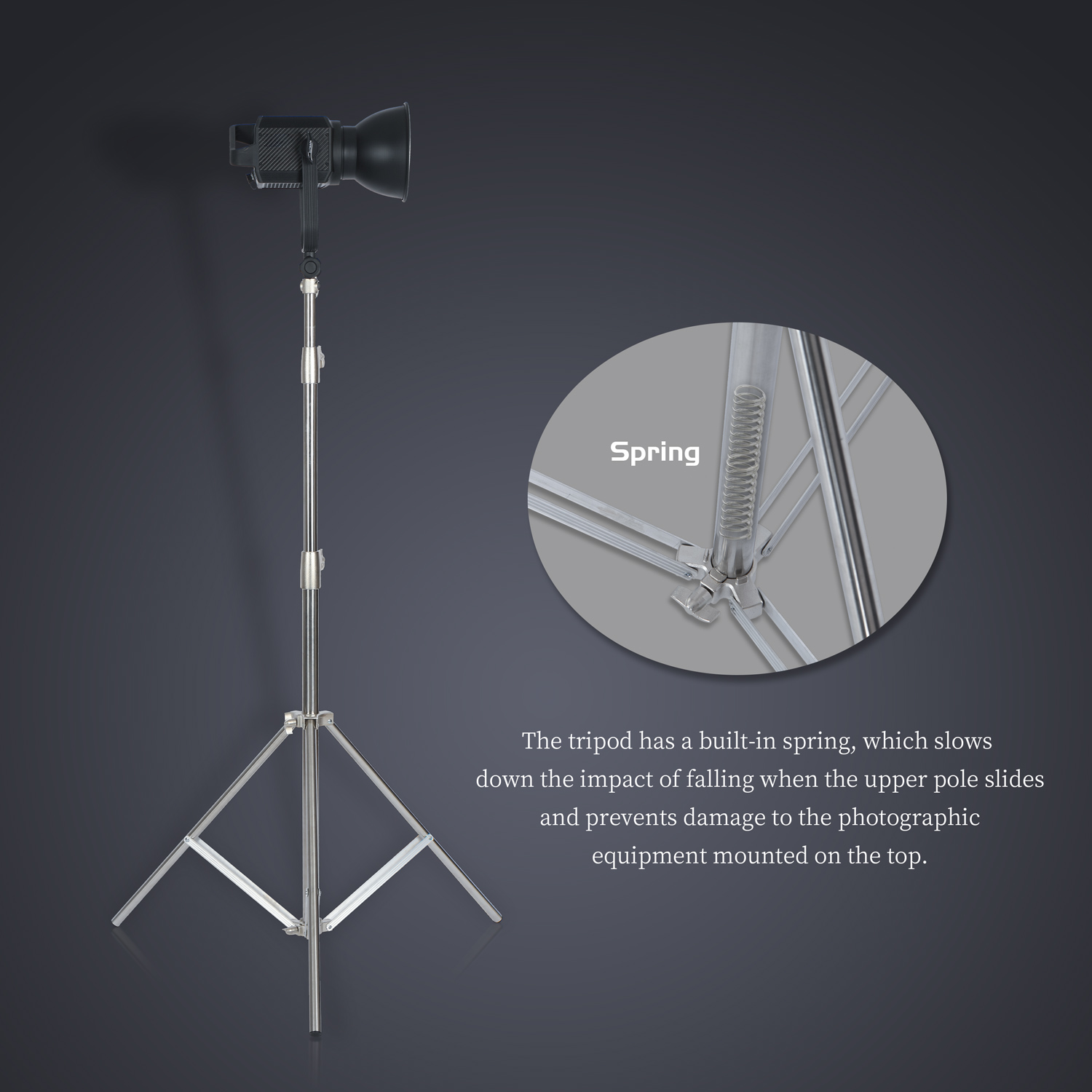 SH 2.8M Stainless Steel Light  - Photography Treatment recension och pris