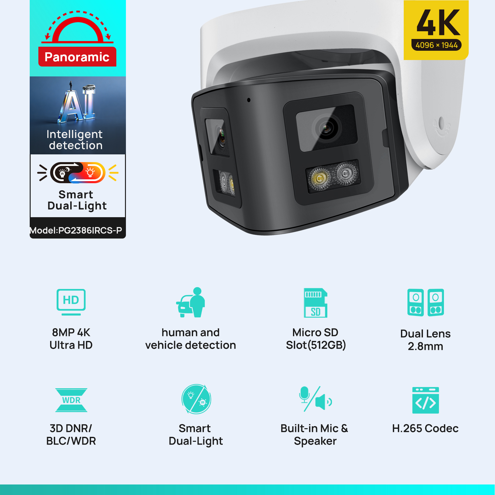 Vikylin 8MP Panoramic Smart Du - Photography Online recension och pris