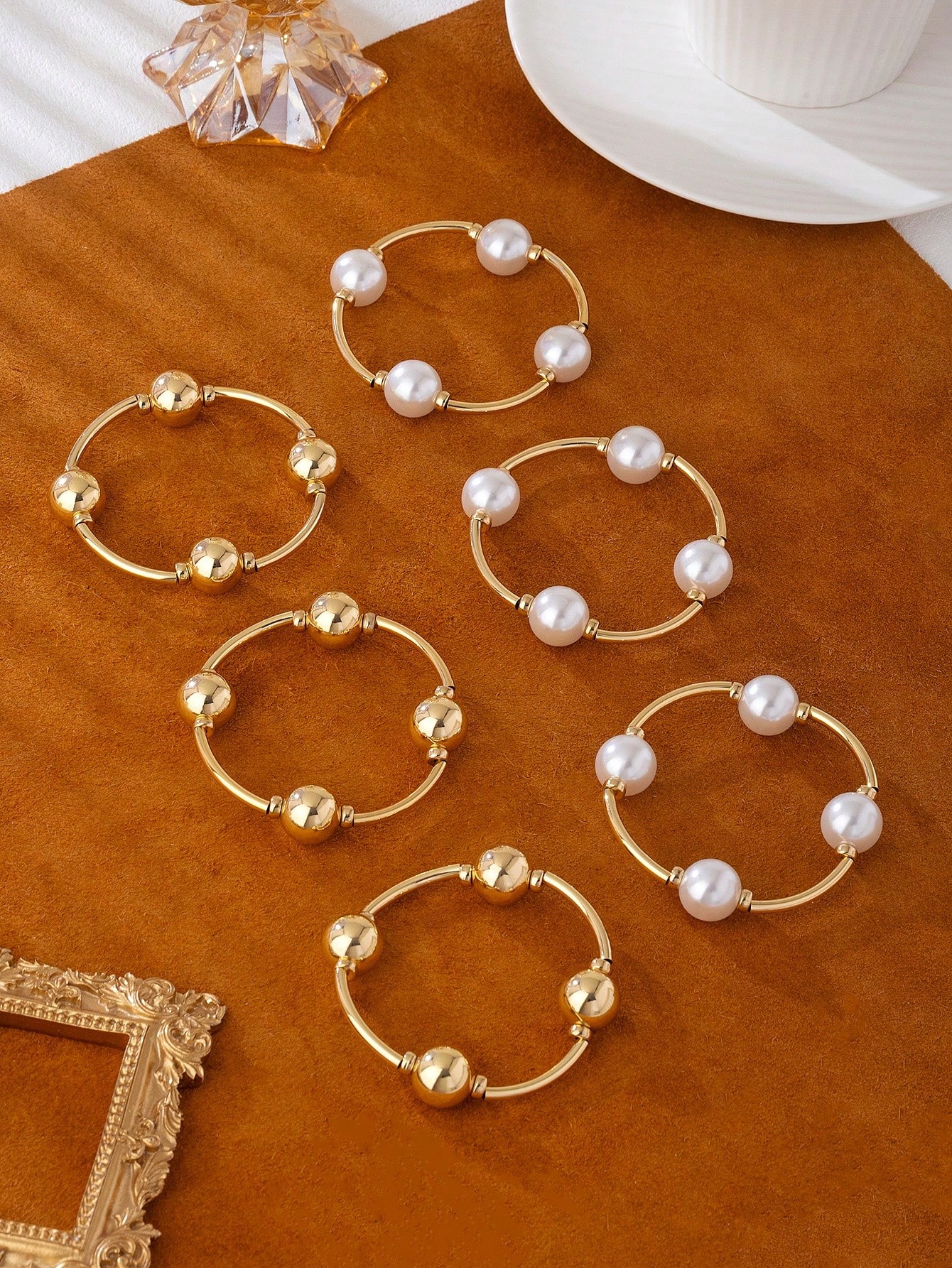3-piece retro pearl bracelet s - Photography Vintage Style recension och pris