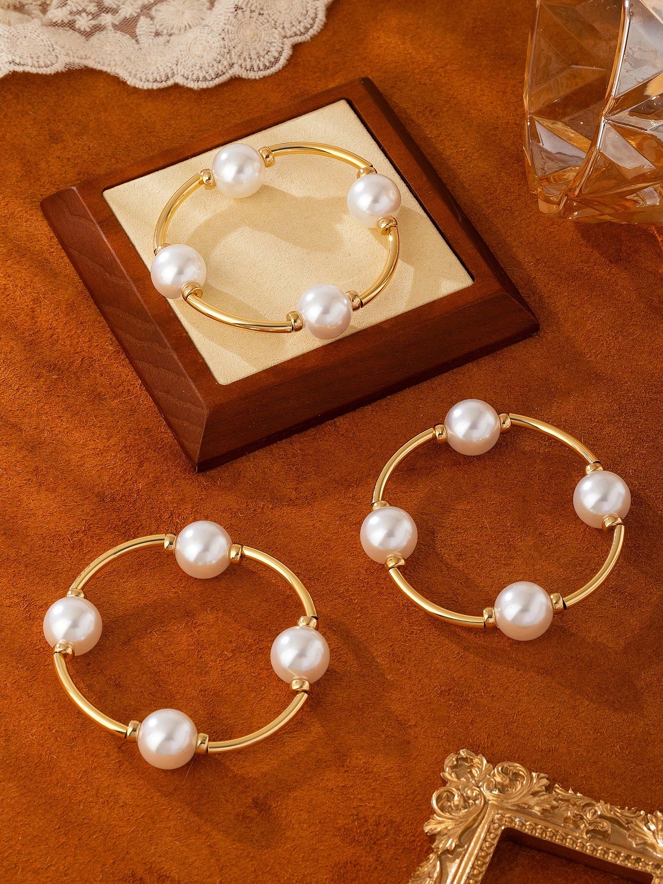 3-piece retro pearl bracelet s - Photography Vintage Style recension och pris