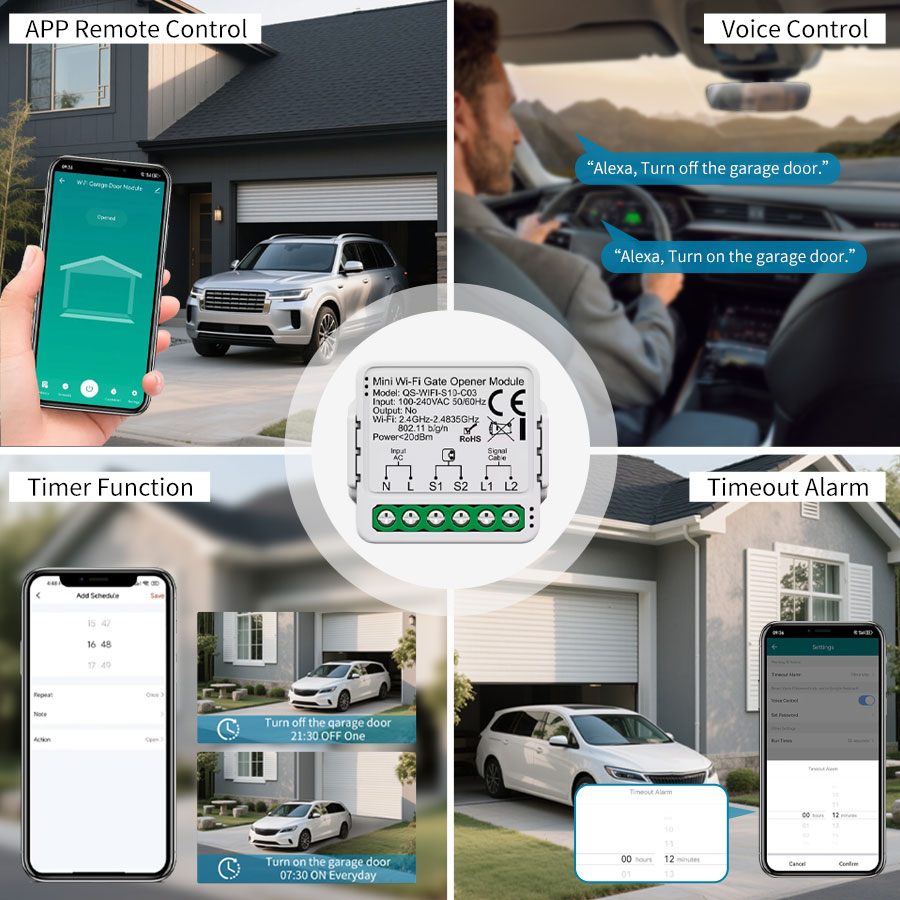 Tuya Smart WiFi or Zigbee Gara - Remote Shutter Release recension och pris
