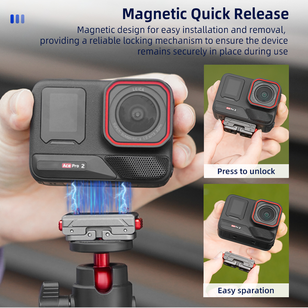 Flymile Magnetic Adapter Mount - Camera Cage Baseplate recension och pris