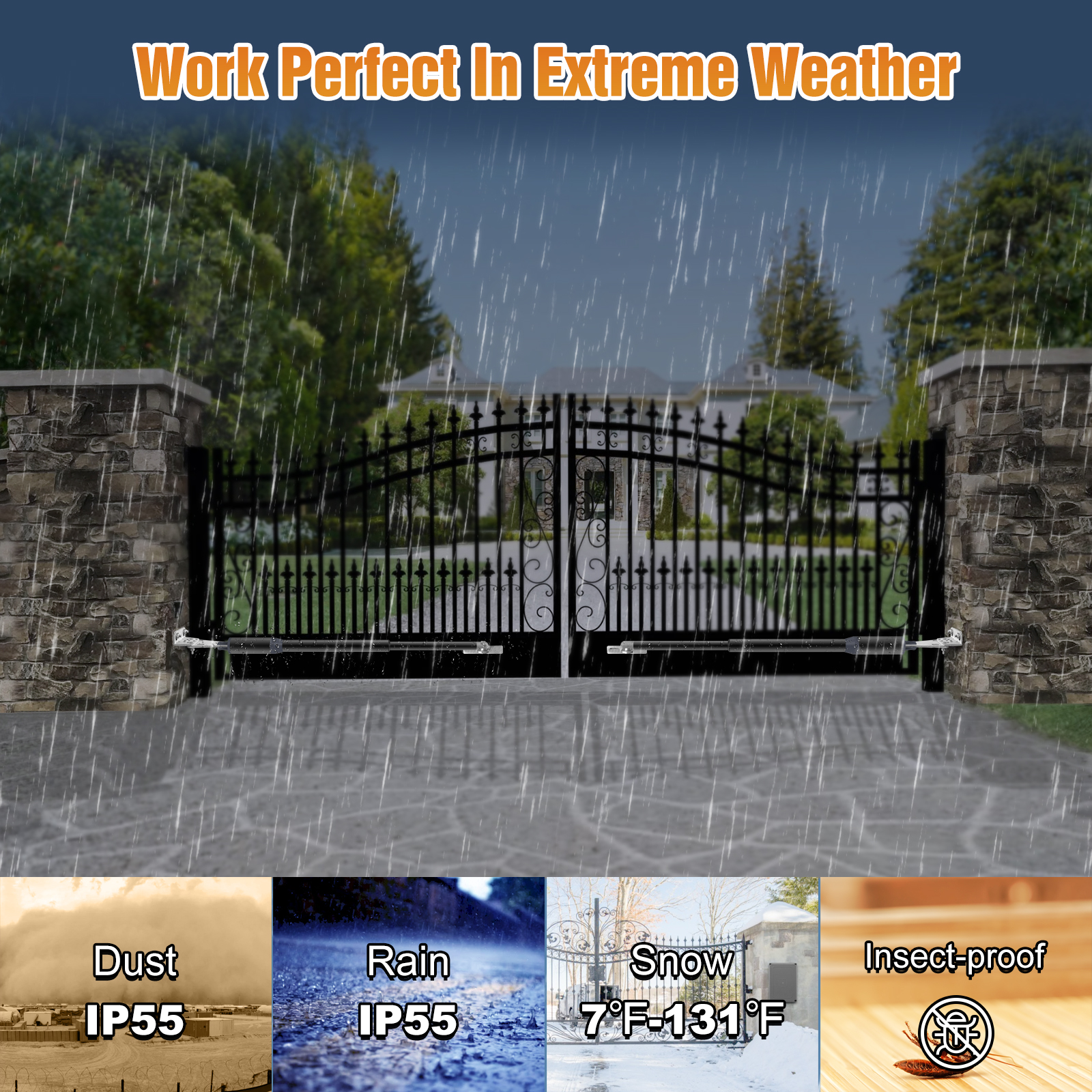 Electric Swing Gate Opener Arm - Remote Shutter Release recension och pris