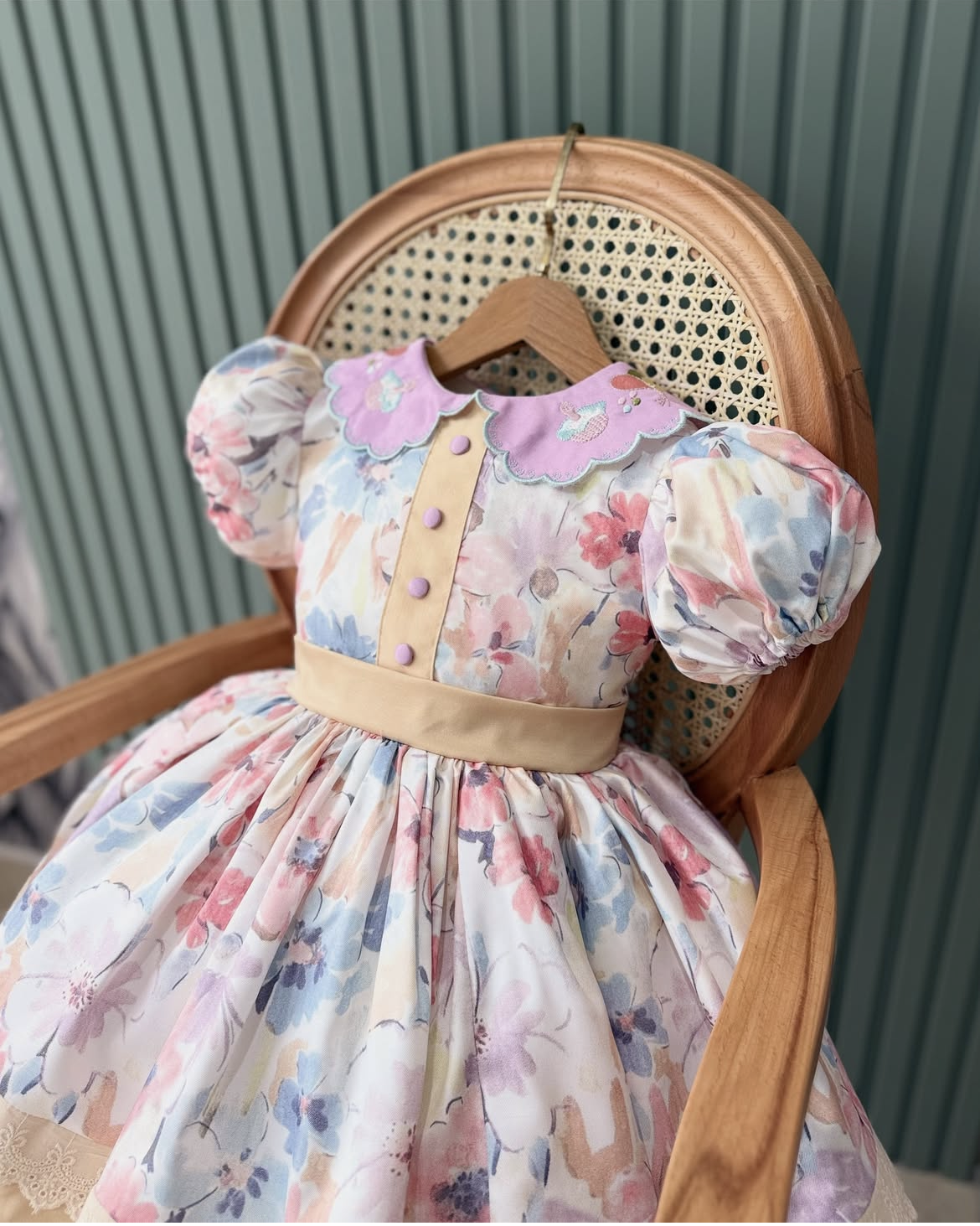 0-12Y Baby Girl Summer Collar  - Photography Vintage Style recension och pris