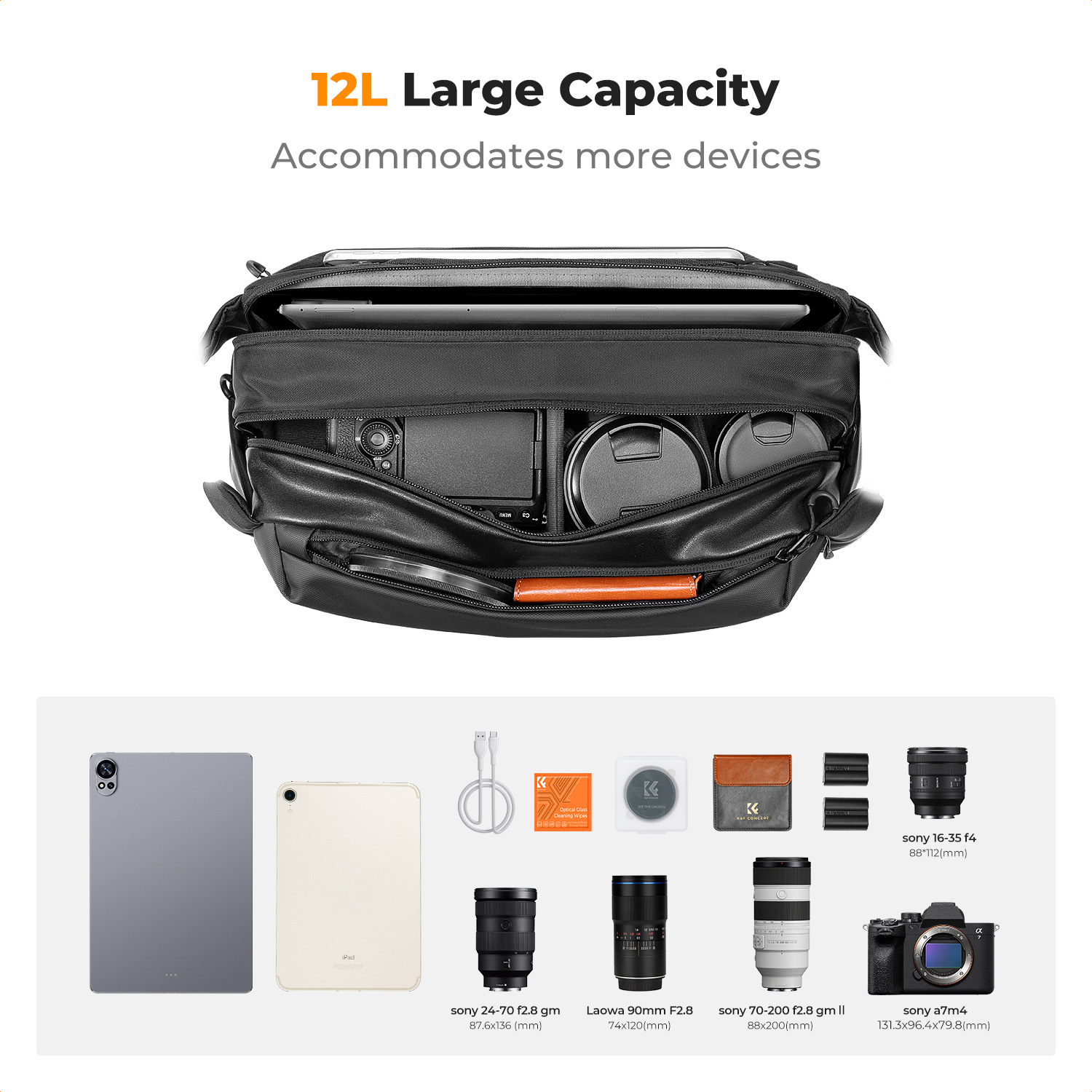 K&F CONCEPT 12L/10L Camera Sli - Photography Product recension och pris