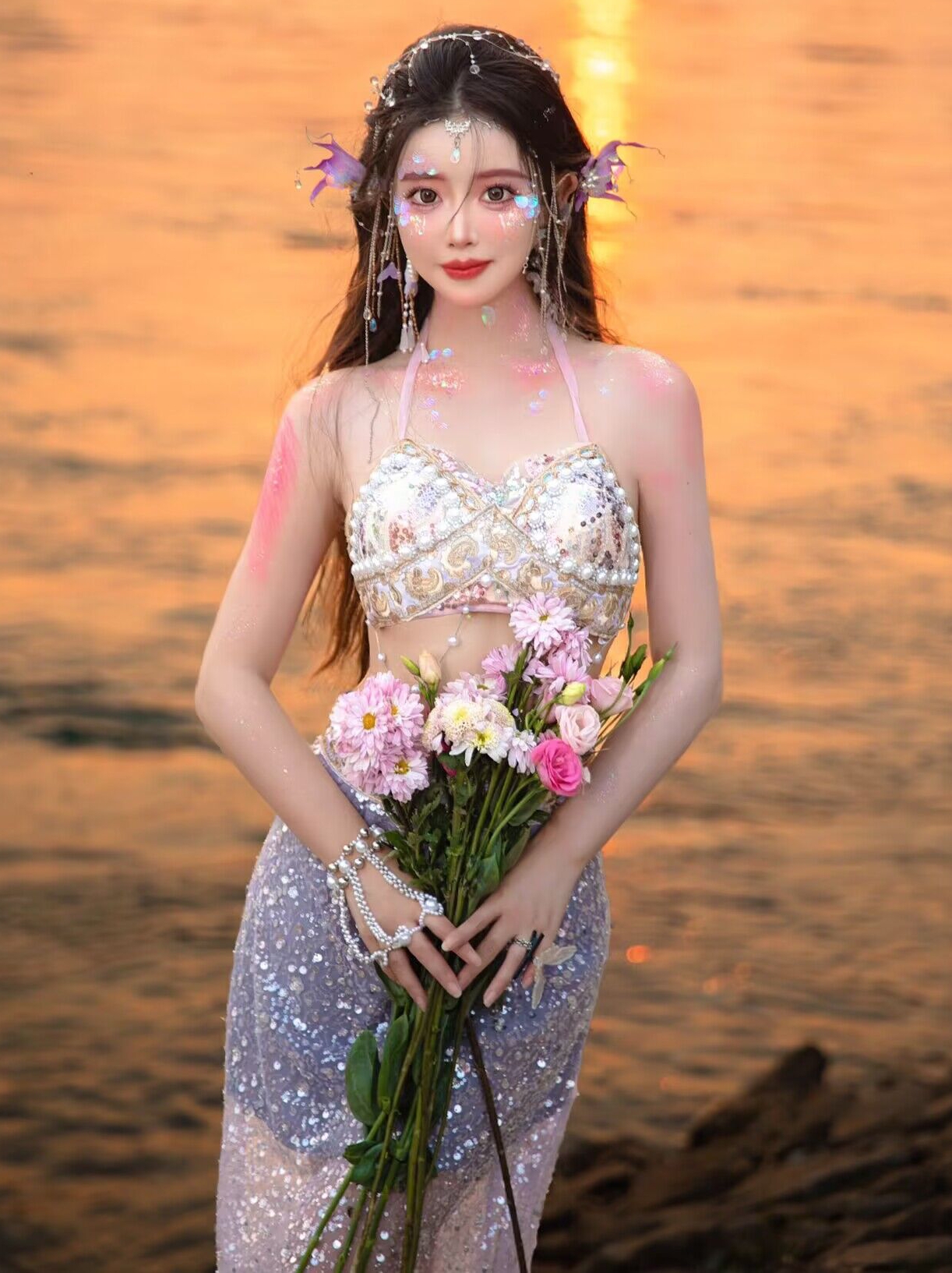 Mermaid Princess Theme Perform - Photography Outfit recension och pris