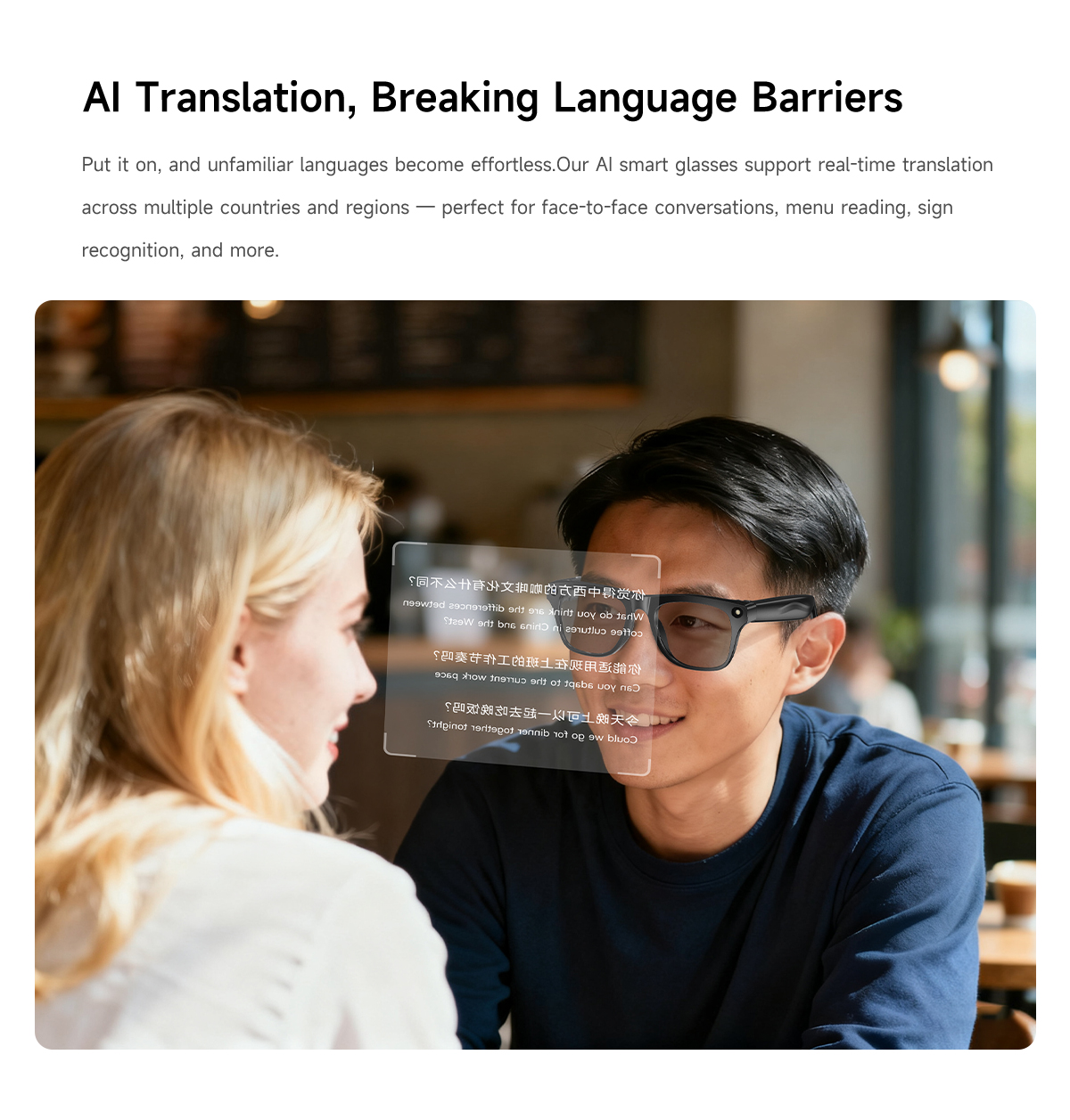 New AI Smart Glasses Camera Re - Photography Product recension och pris