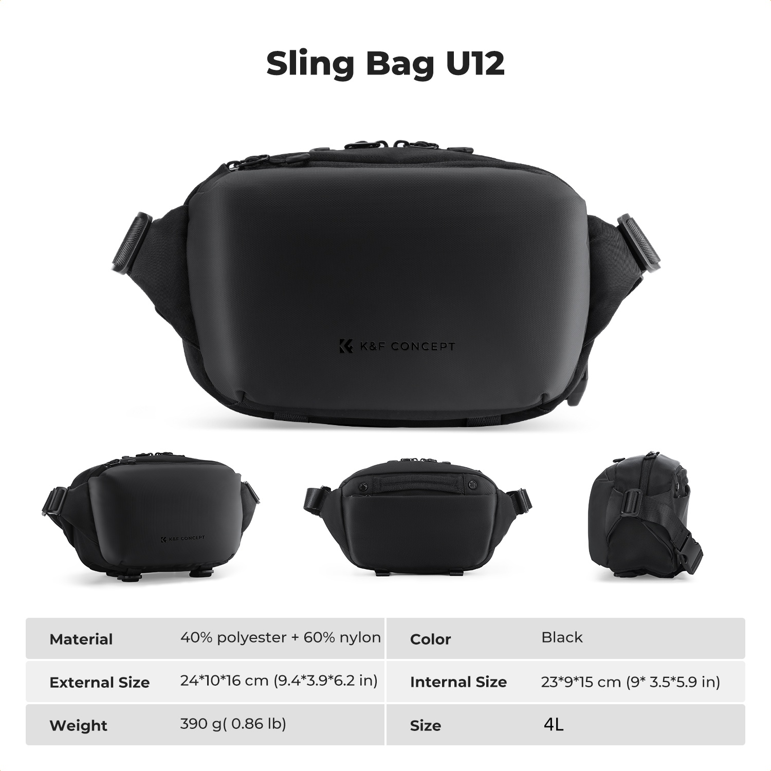 K&F CONCEPT 4L Camera Sling Ba - Photography Product recension och pris