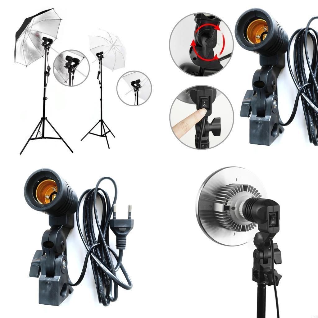  E27 Light Socket Mount with B - Photography Umbrella Lights recension och pris