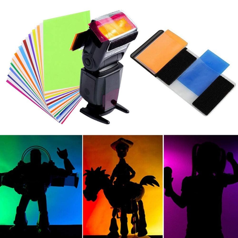 12 Colors Camera Flash Gels Li - Photography Treatment recension och pris