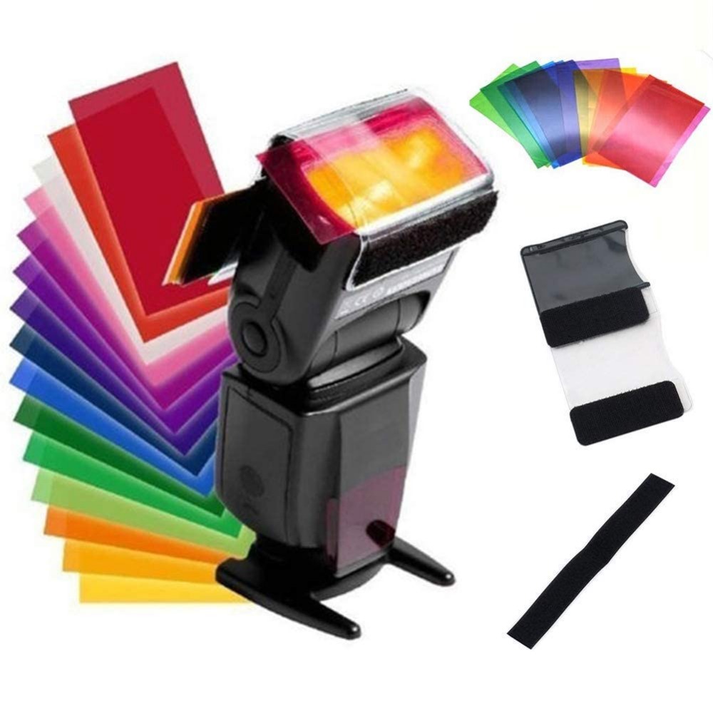 12 Colors Camera Flash Gels Li - Photography Treatment recension och pris