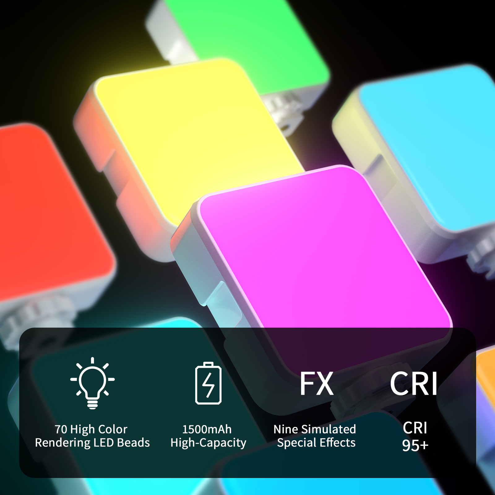 IReal X1 Full Color RGB Mini L - Photography Umbrella Lights recension och pris