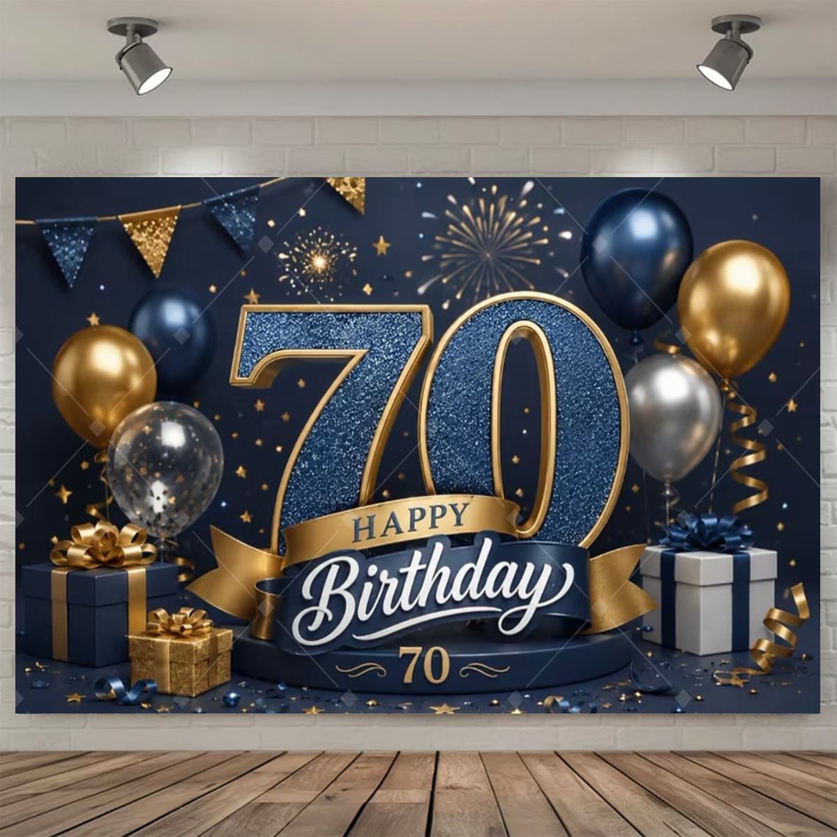 Happy 70th Birthday Backdrop G - Photography Class recension och pris