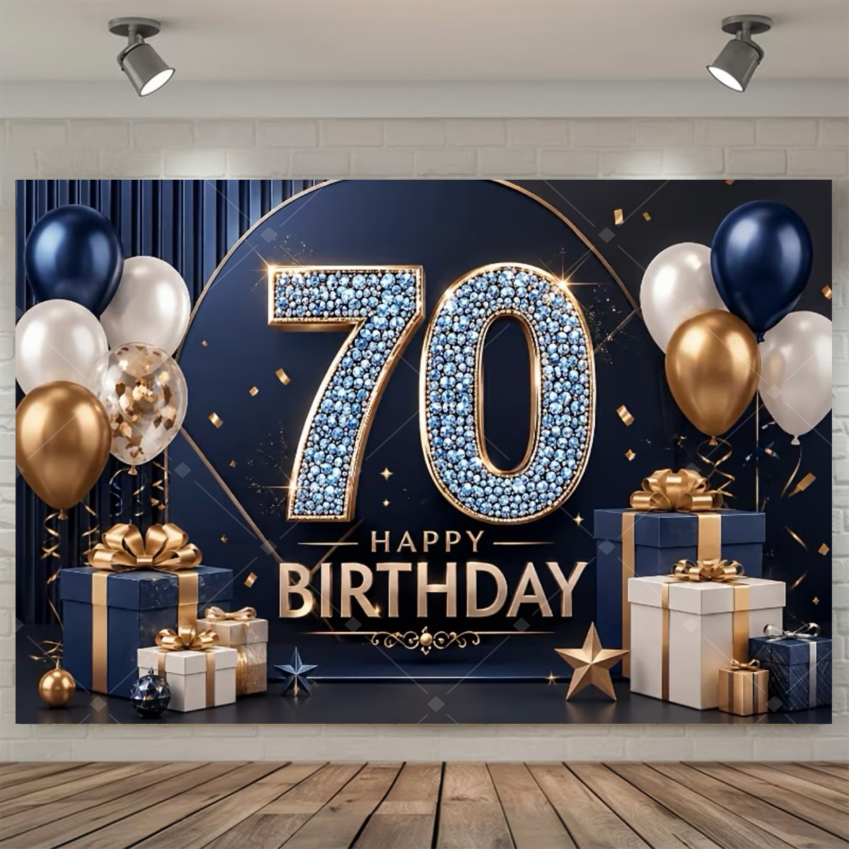 Happy 70th Birthday Backdrop G - Photography Class recension och pris