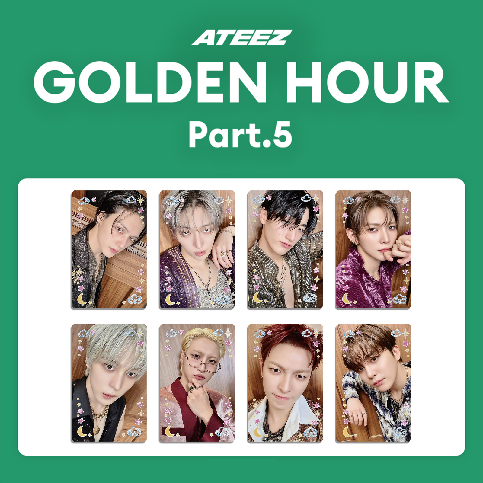 8Pcs/Set Idol Boys ATEEZ New A - Photography News recension och pris