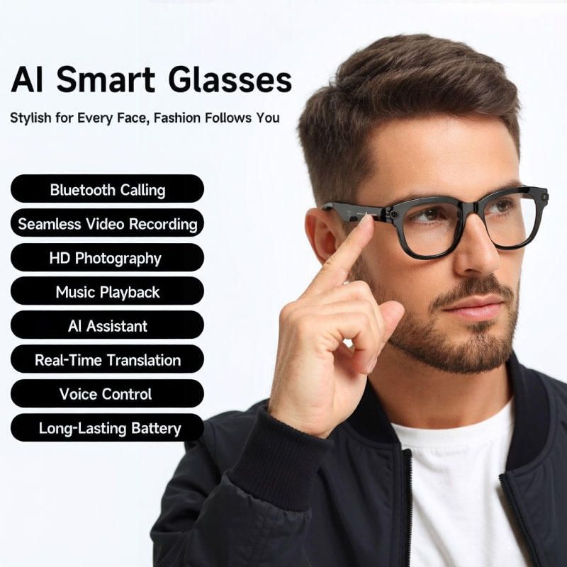 FLAUNT AI Smart Glasses 4K Cam - Photography Product recension och pris