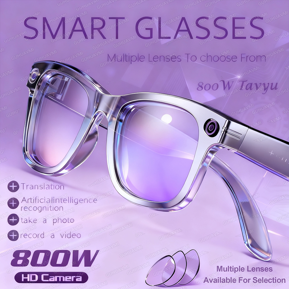 800W With Camera Smart Glasses - Photography Product recension och pris
