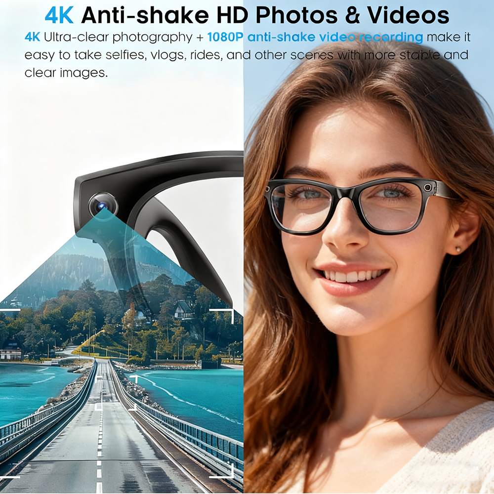 800W With Camera Smart Glasses - Photography Product recension och pris